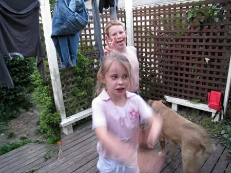 ホームステイ先の子供たち