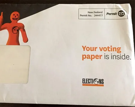 ニュージーランド国旗　投票用紙