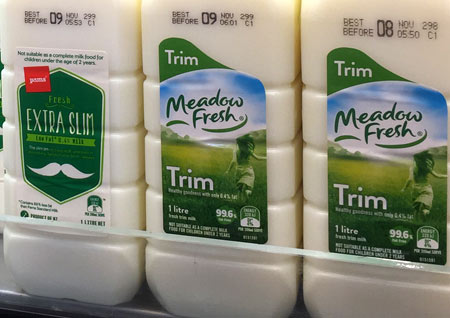 ニュージーランドのミルク