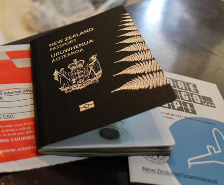 ニュージーランドでパスポート申請