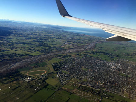 ニュージーランド　サザンアルプス上空
