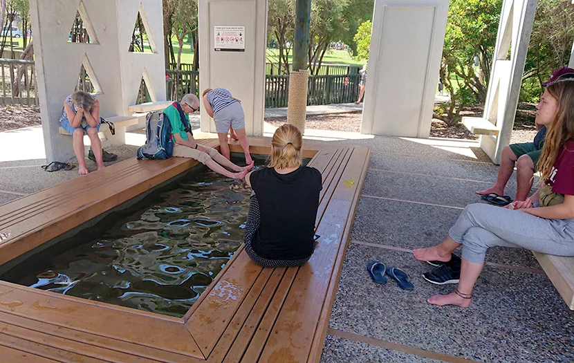 足湯　ロトルア