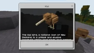 マインクラフトDLC 「アオテアロア・ニュージーランド」に登場した国鳥キウイ